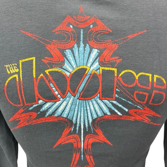 Daydreamer The Doors Brodsky Music Band Photo Shrunken Long Sleeve Shirt Top XS - Picture 4 of 6